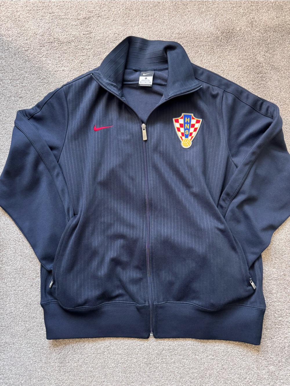 Mens Nike Croatia National Team Warm Up Track Jacket Pre Match Soccer Like New